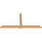 Ekena Millwork Eugene Smooth Timber Gable Bracket, Western Red Cedar, 96"W x 48"H x 3 1/2"D x 5 1/2"F, 12/12 Pitch GBW096X48X0406EUG00SWR - alternate 3